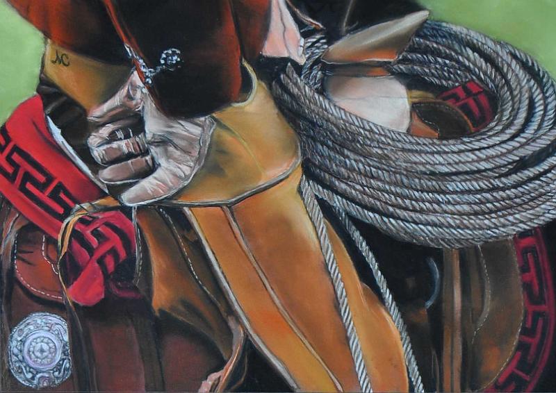 selle mexicaine.jpg - Pastel format /size 35 x 50